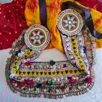 Image 1 of Vintage Kuchi Tribal Sleeve Belt, Yellow (TB019)