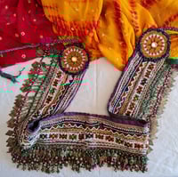 Image 1 of Vintage Kuchi Tribal Sleeve Belt, Purple Ground (TB016)