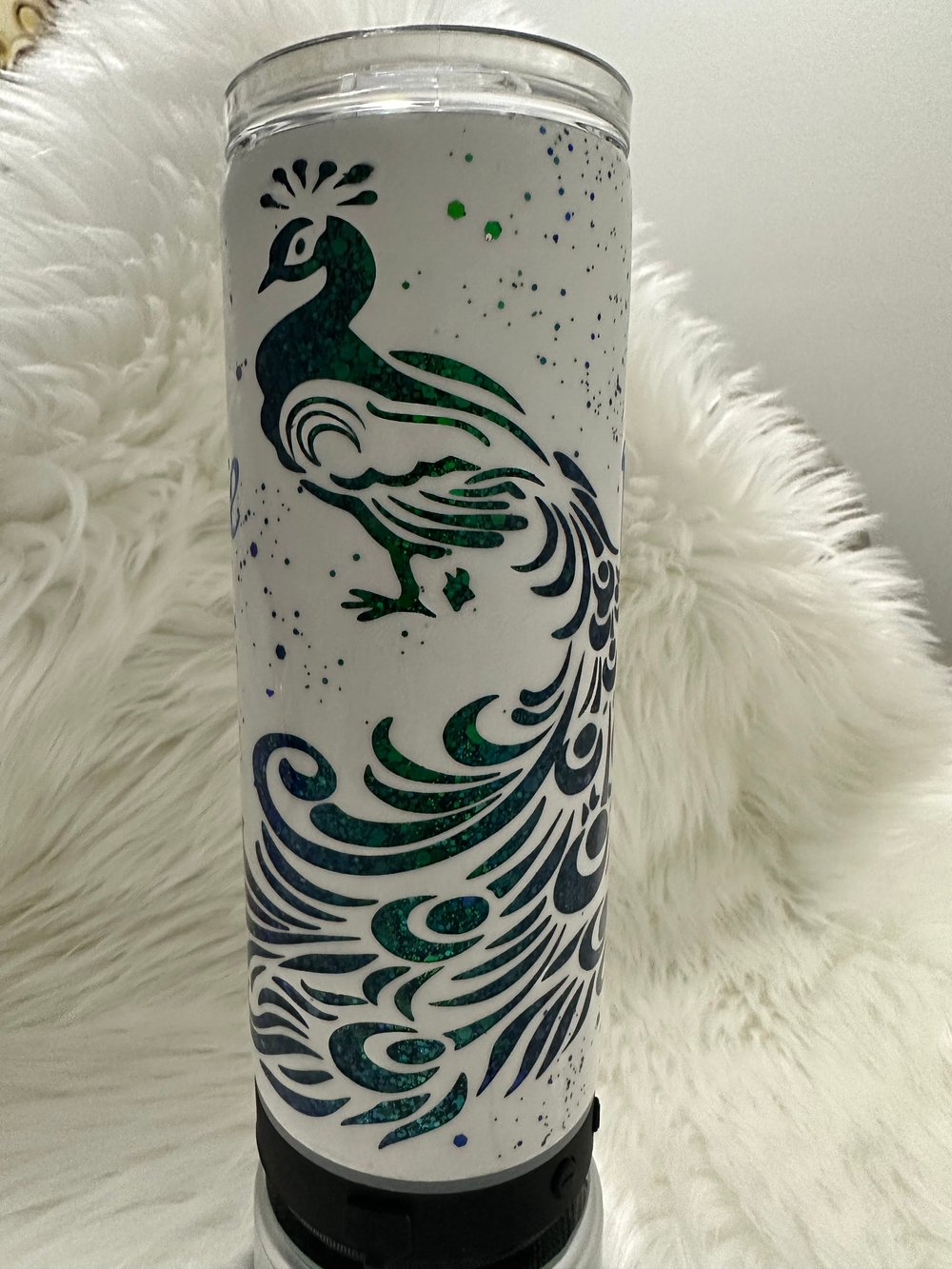Image of Peacock Speaker Tumbler 20oz