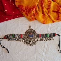 Image 1 of Vintage Kuchi Tribal Single Pendant Headpiece (TJ037)