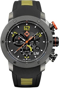 Image 1 of LIV GX1 Swiss Made Chronograph 45mm 316L SS Case, 3D Multi-Layer w/Quickset Date - Rugged Classic Wa