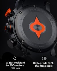 Image 5 of LIV GX1 Swiss Made Chronograph 45mm 316L SS Case, 3D Multi-Layer w/Quickset Date - Rugged Classic Wa