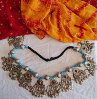 Image 3 of Vintage Kuchi Tribal Multiple Coin Neckpiece (TJ035)