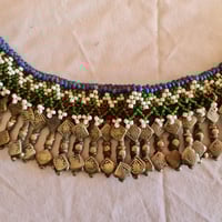Image 1 of Vintage Kuchi Tribal Choker Neckpiece Beaded (TJ047)
