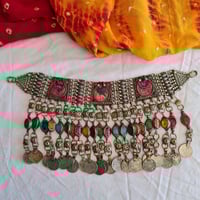 Image 1 of Classic Vintage Kuchi Tribal Choker Neckpiece - No Ties (TJ040)