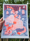 Bonedigger Risograph Print