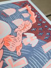 Bonedigger Risograph Print