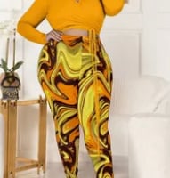 Image 1 of Two Piece Yellow Set