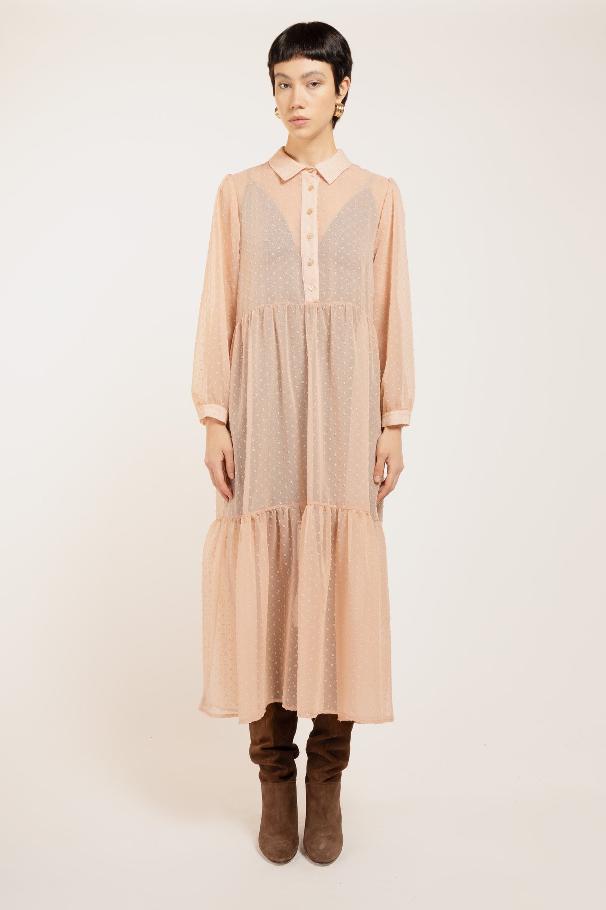 Image of ABITO ALGERI PLUMETY BLUSH