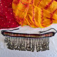 Image 1 of Vintage Kuchi Tribal Choker Neckpiece with Blue Beading (TJ043)