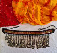 Image 2 of Vintage Kuchi Tribal Choker Neckpiece with Blue Beading (TJ043)