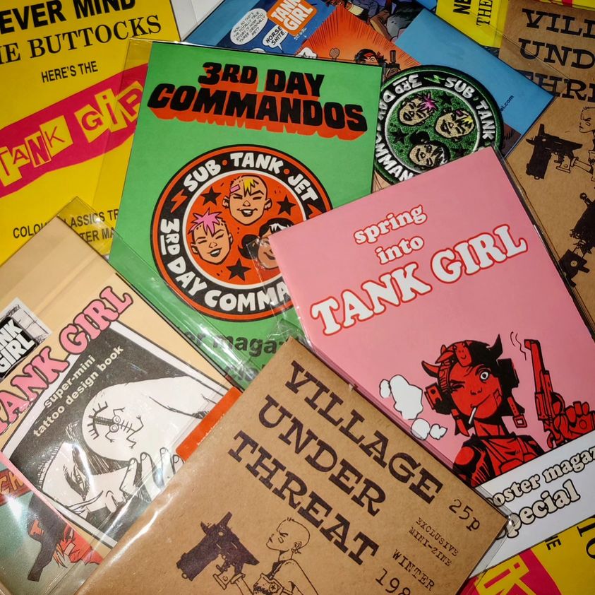 Image of TANK GIRL PICK 'N MIX - COMPLETE POSTER MAGAZINE PACKS