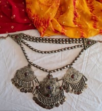 Image 2 of Vintage Kuchi Tribal Triple Pendant Neckpiece (TLSO009)