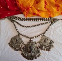 Image 3 of Vintage Kuchi Tribal Triple Pendant Neckpiece (TLSO009)