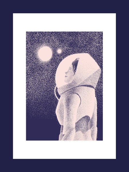 Image of Affiche A3 "Cosmonaute"