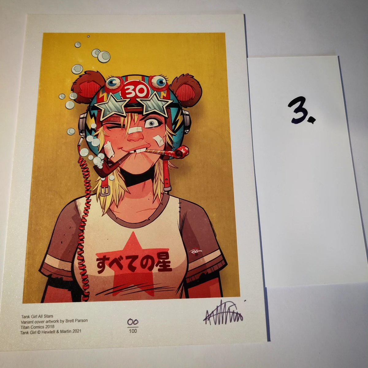 Image of TANK GIRL PICK 'N MIX - SIGNED A5 PRINTS