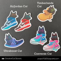 Image 2 of Sneaker Cat Stickers