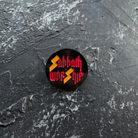 Image 1 of SABBATH WORSHIP ENAMEL PIN