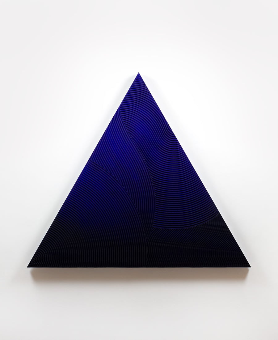 Image of Triangle Relief · Blue