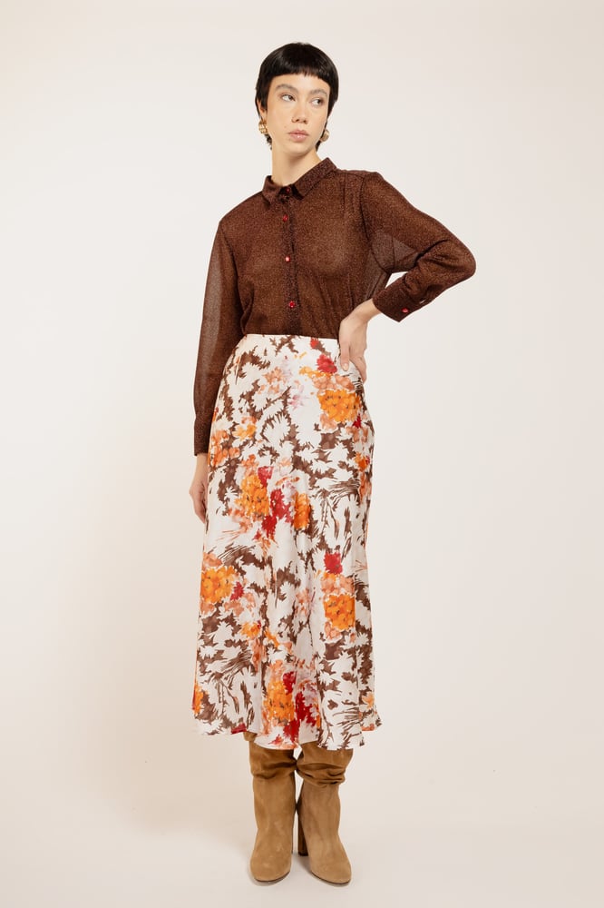 Image of GONNA GIUDITTA FIORE BROWN €132 - 50%