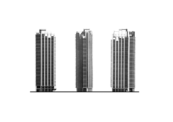 Image of Barbican Estate Towers.