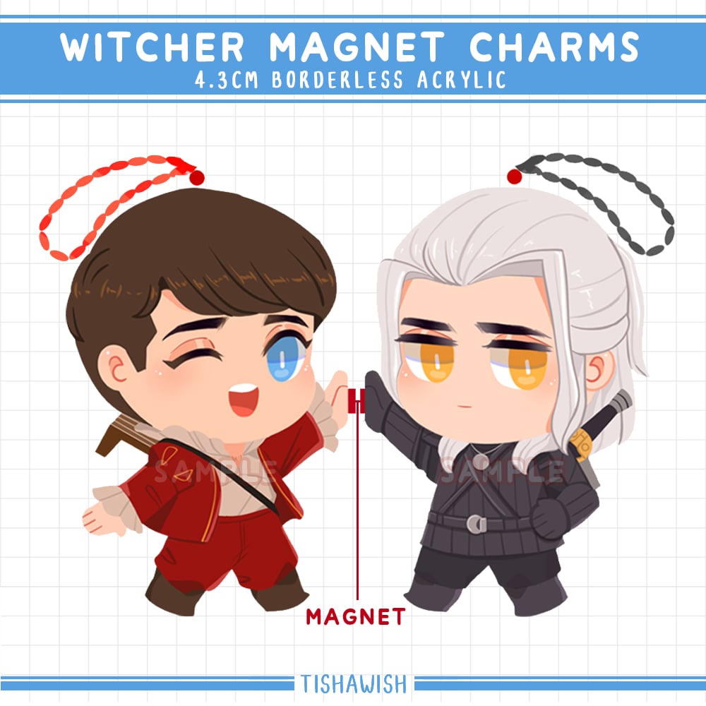 [Magnet Charm] Witcher Magnet Charms