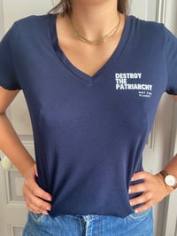 Image 1 of T-SHIRT DESTROY THE PATRIARCHY NOT THE PLANET