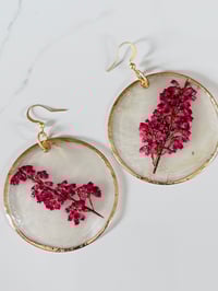 Image 3 of Pressed Heather on Capiz Shells