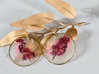 Image 4 of Pressed Heather on Capiz Shells