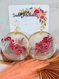 Image 5 of Pressed Heather on Capiz Shells