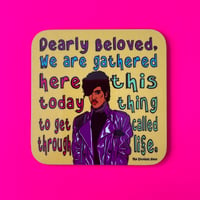 ‘The Purple One’ Drinks Coaster