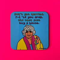 ‘Miriam Margolyes’ Drinks Coaster