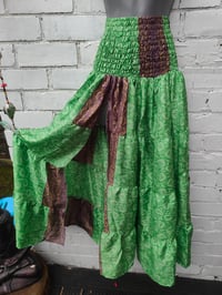 Image 2 of Zar skirt with split green and grey