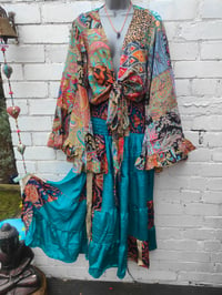 Image 4 of Zara skirt with split turquoise