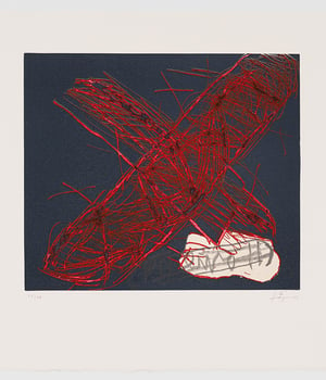 Antoni Tàpies - X vermella