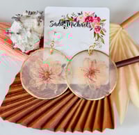 Image 3 of Pressed Cherry Blossoms on Capiz Shell