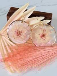 Image 4 of Pressed Cherry Blossoms on Capiz Shell