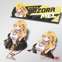 Image 3 of Hololive - Yuzuki Choco X Yozora Mel Slaps, Diecut, Peeker