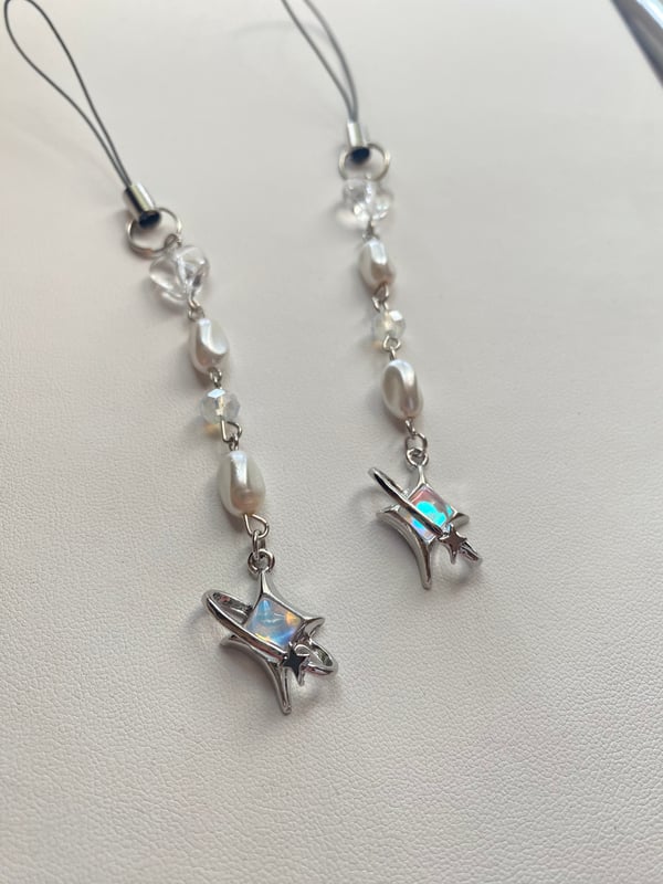 Image of night sky phone charm