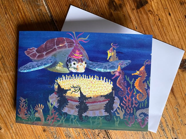 The Turtle's Birthday Greetings Card