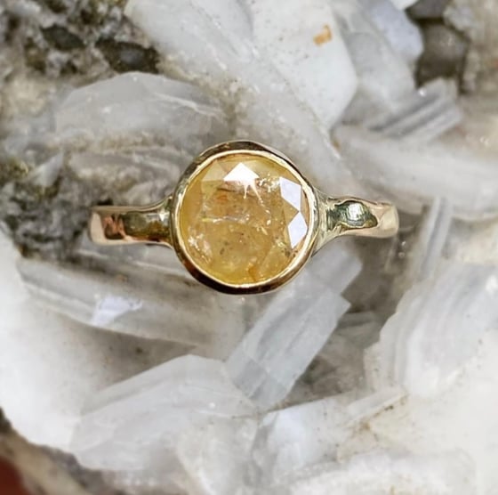 Image of Yellow diamond ring for Annie