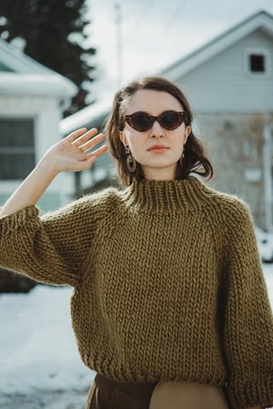 Image of Strathcona Sweater in Limited Olive