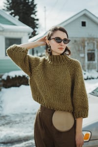 Image 4 of Strathcona Sweater in Limited Olive