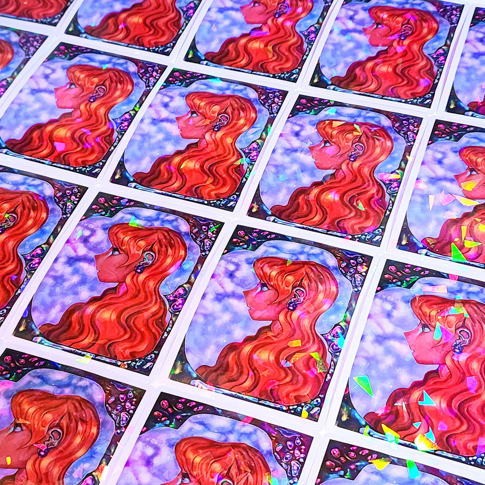shrimp girl stickers