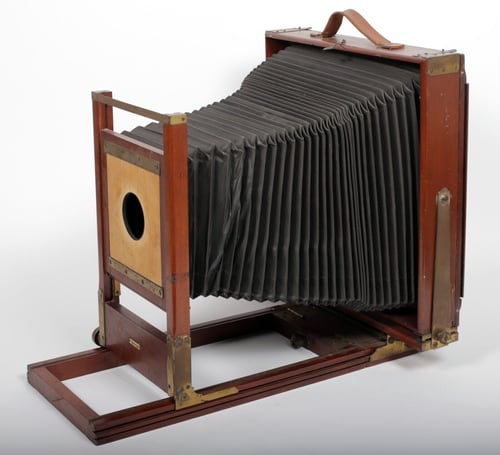 Image of Kodak Century 11X14 ultra large format camera with lensboard replacement bellows