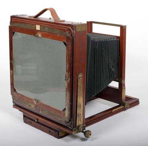 Image of Kodak Century 11X14 ultra large format camera with lensboard replacement bellows
