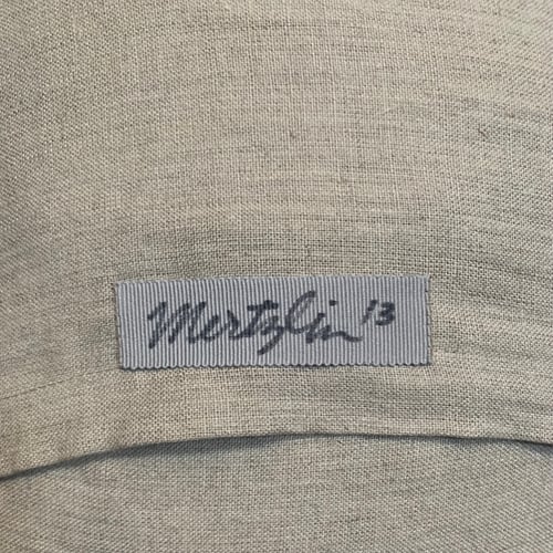 Image of Linen White Tulips Cushion