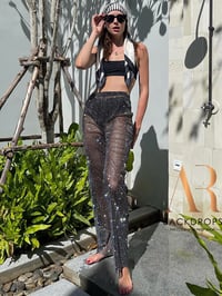 Image 4 of Diamond fishnet pants