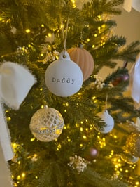 Image 3 of Personalised ceramic bauble 