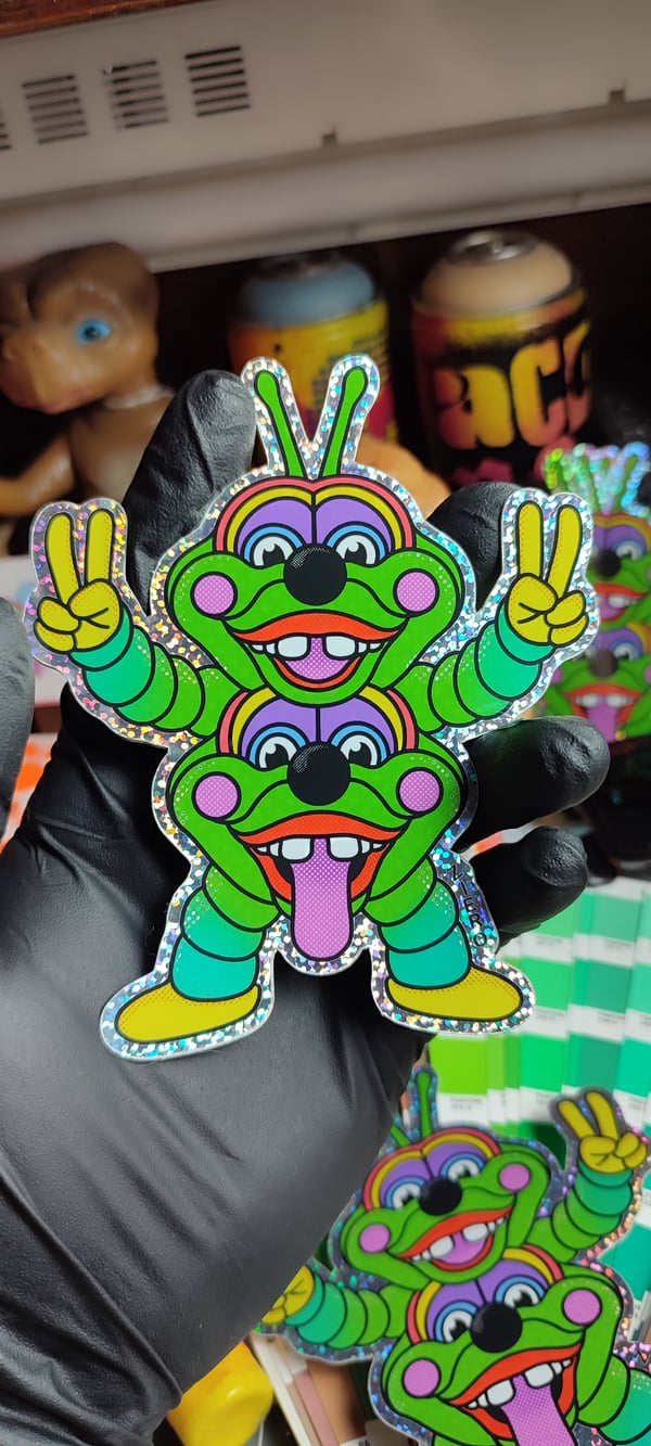 Image of Crazy worm / STICKER